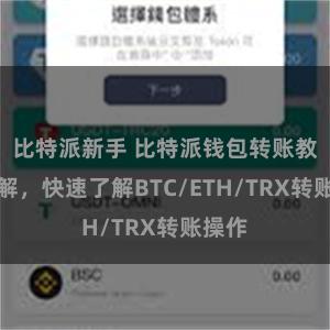 比特派新手 比特派钱包转账教程详解，快速了解BTC/ETH/TRX转账操作